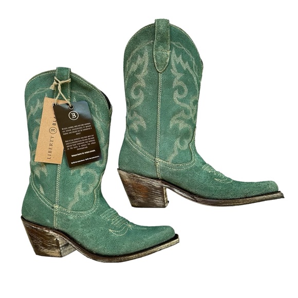 Liberty Black Sienna Londen Forest Cowboy Boots - Picture 4 of 11